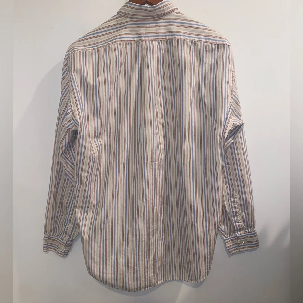 Vintage 90s J. Crew Stripe Button Down Shirt, sz 16-35
